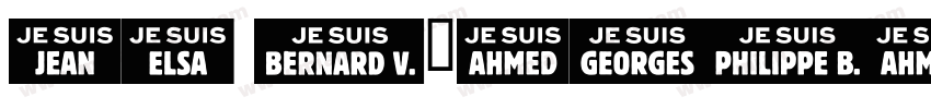 je t’aimais字体转换